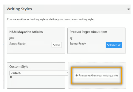 CF writing styles