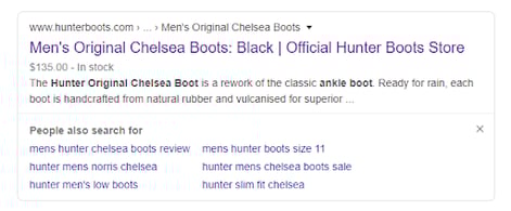 Faceted Navigation in the SERPs