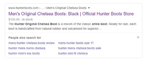Faceted Navigation in the SERPs