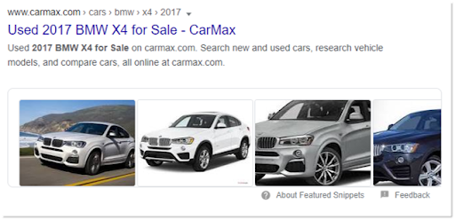 Featured Snippet with Image Carousel
