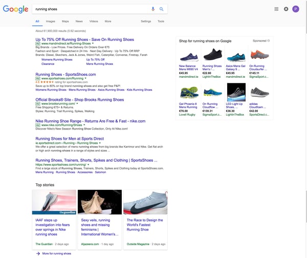 SERPs example 1