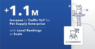 +1.1M Increase in Traffic YoY for Pet Supply Enterprise With Local Rankings at Scale