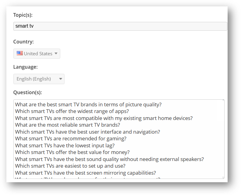Question Tracking