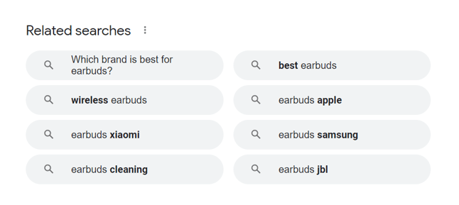 Related searches to earbuds
