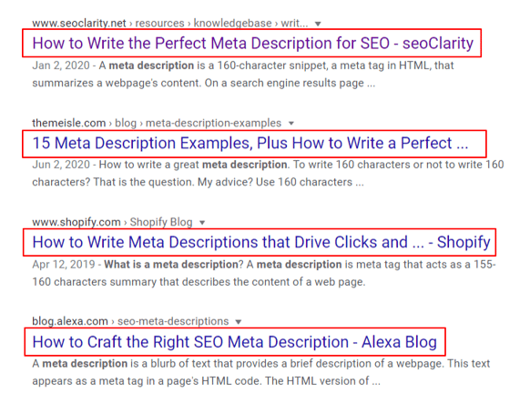 Title Tag Examples