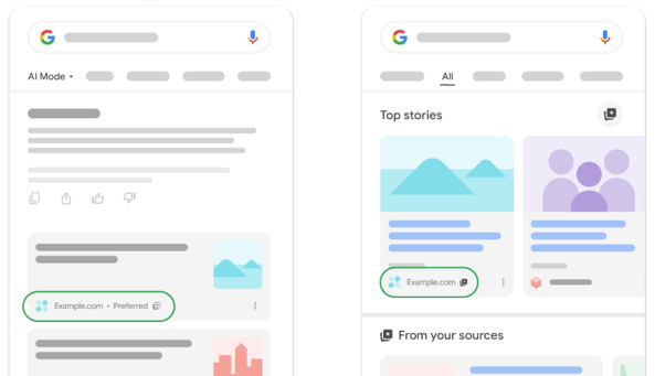 google preferred sources