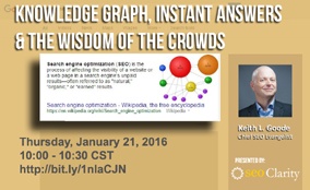Webinar Recap-Knowledge Graph, Instant Answers and the Wisdom of the Crowds