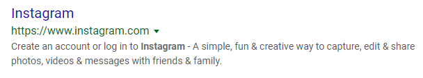 Best Practices When Writing Meta Descriptions and its importance instagram - meta desciption