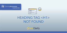 Heading Tag H1 Not Found - Featured Image