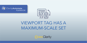 Viewport Tag Has a Maximum-Scale Set - Featured Image