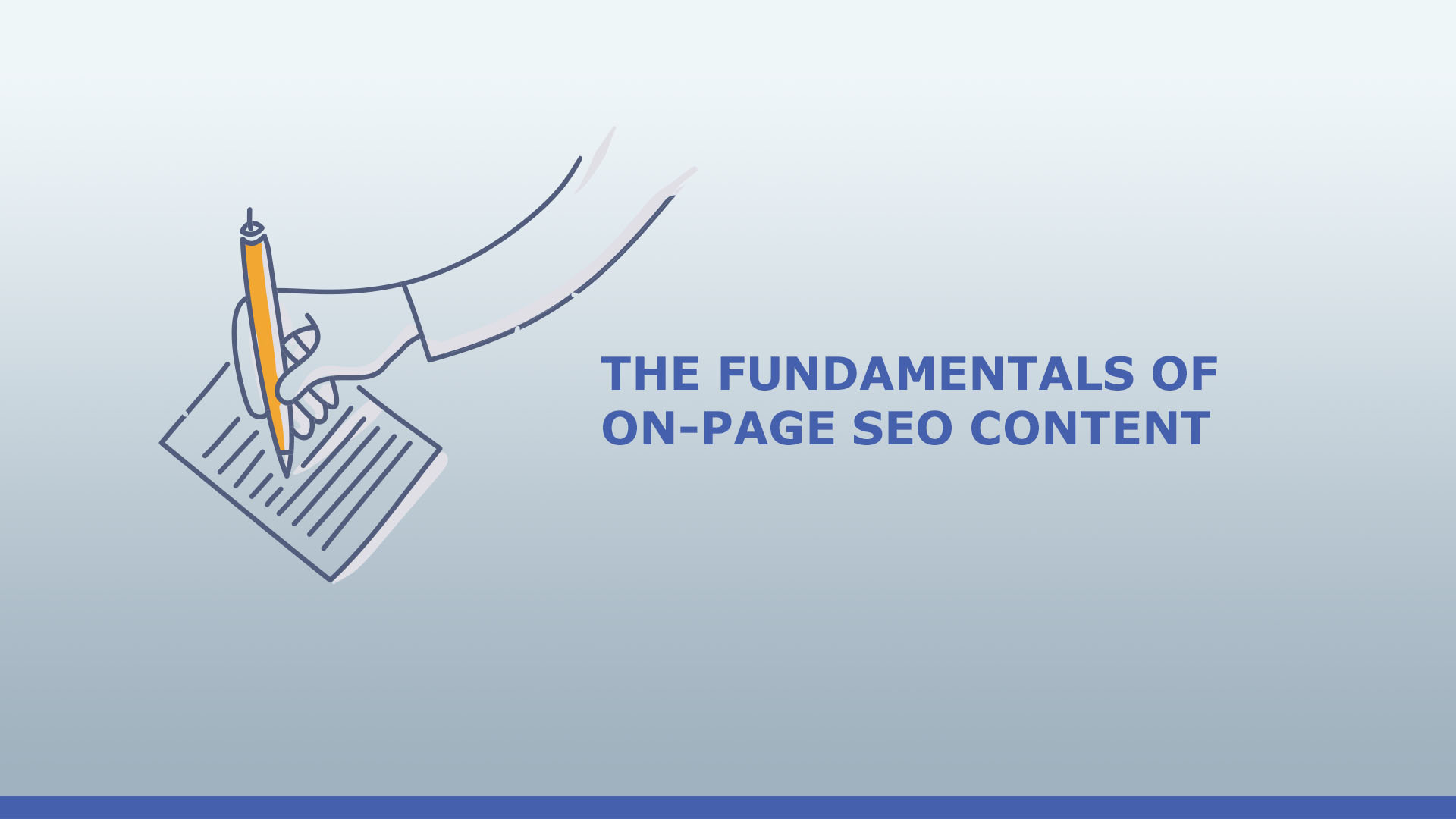 The fundamentals of on-page SEO
