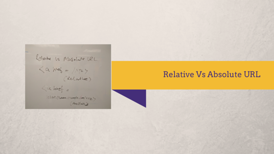 What is the difference between a relative and an absolute URL?